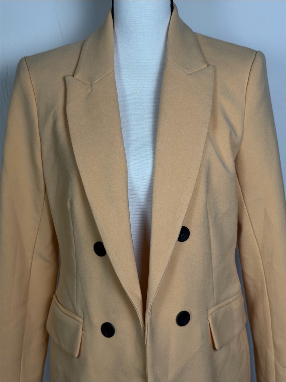 House of Harlow 1960  Double-Breasted Sherbet  Orange Blazer  - Clean and Fresh - Picture 9 of 16